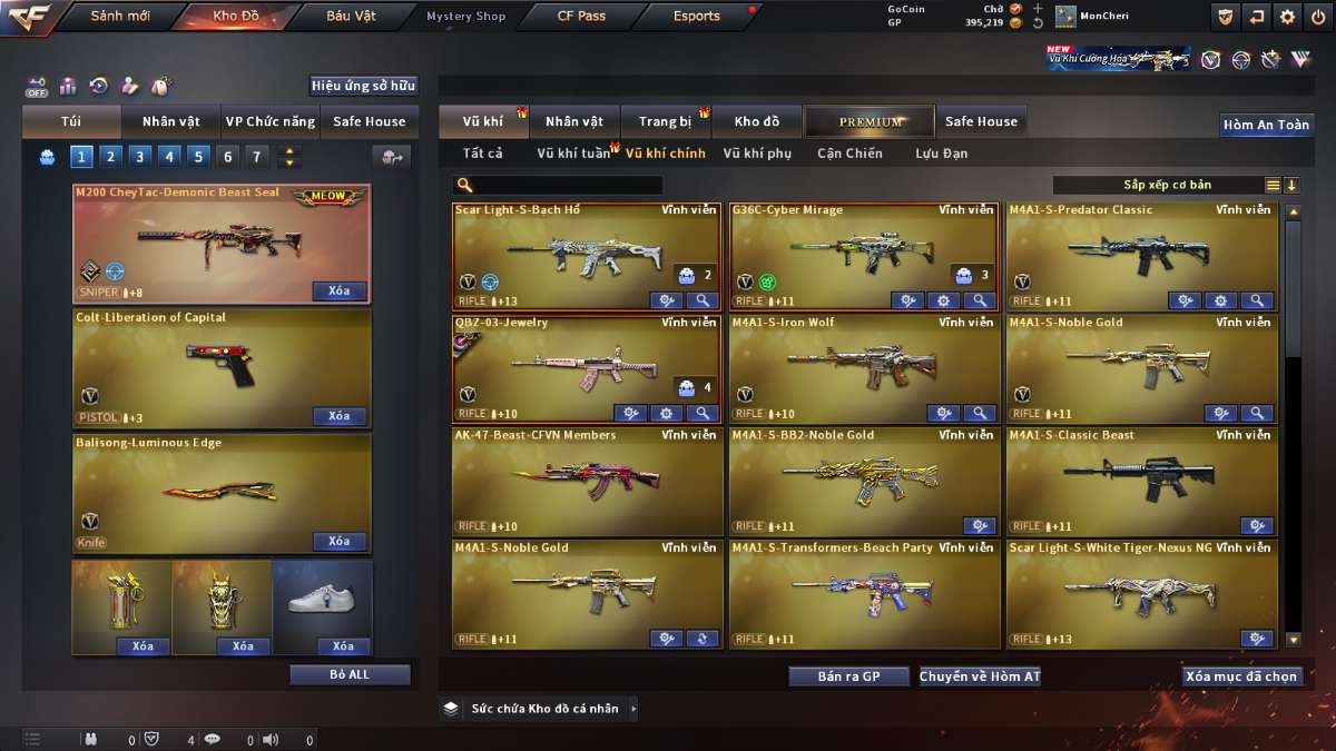 shop acc cf uy tin gia re